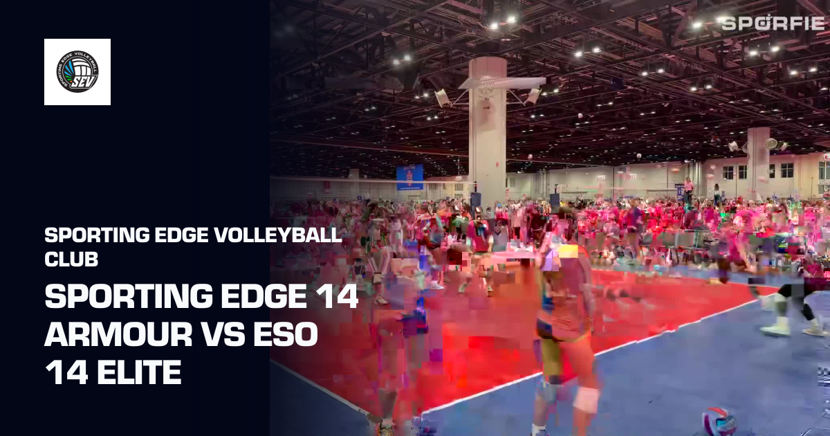 Sporting edge 14 Armour vs ESO 14 Elite (Sporting Edge Volleyball Club ...