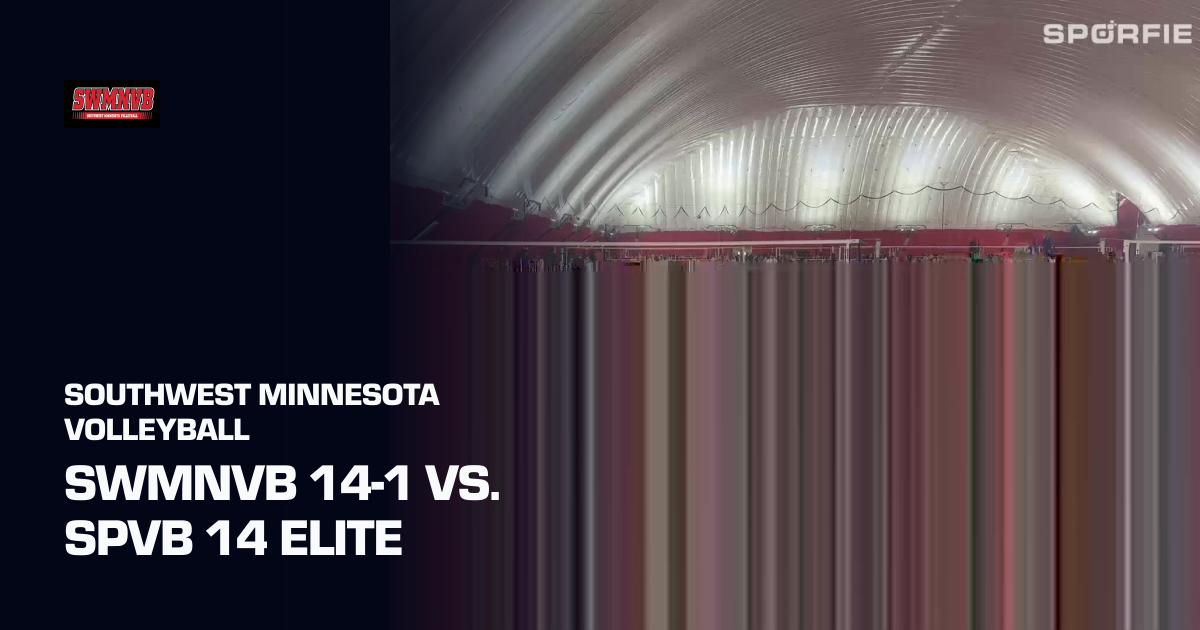 SWMNVB 14-1 vs. SPVB 14 Elite (Southwest Minnesota Volleyball) | Sporfie